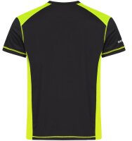 DAV Hof - Outdoorshirt Herren schwarz/neongrün