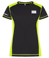 DAV Hof - Outdoorshirt Damen schwarz/neongrün