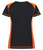 DAV Hof - Outdoorshirt Damen schwarz/orange