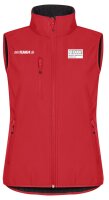 DAV Hof - Softshell Weste Damen rot