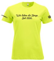 DAV Hof - Vereinsshirt Damen neongrün