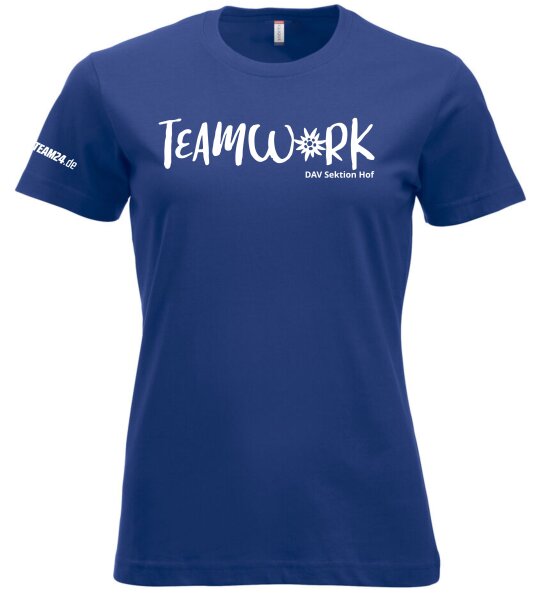 DAV Hof - Vereinsshirt Damen blau