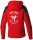 TSV Hof (Rollkunstlauf) - Kapuzensweat Damen rot/schwarz