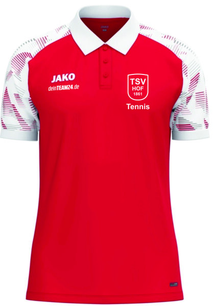 TSV Hof (Tennis) - Poloshirt Kinder rot/weiß